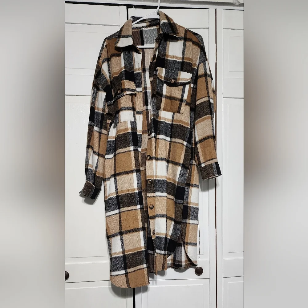 Womens long shacket - Picture 1 of 1